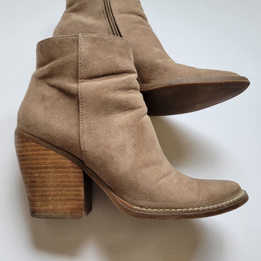 Madden Girl Klicck Ankle Boot Taupe Womens Sz 8.5